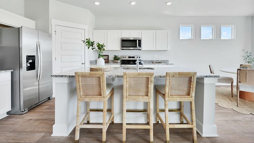 Furnished interior view inside a new home in Indigo Preserve, Leland (Image 8).