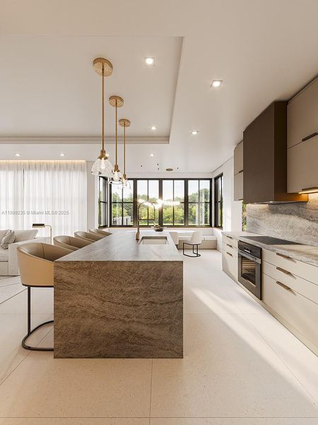 Furnished interior view inside a new home in , Miami Beach (Image 11). Furnished interior view inside a new home in , Miami Beach (Image 11).