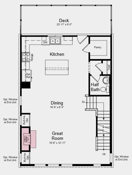 2D floor plan layout of this home in Chandler Run, Tucker, GA (Image 4).