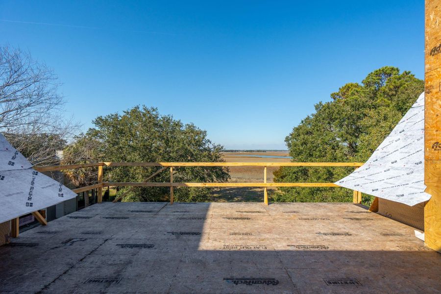 Exterior details and patio area of a home in , Sullivan's Island (Image 7). Exterior details and patio area of a home in , Sullivan's Island (Image 7).