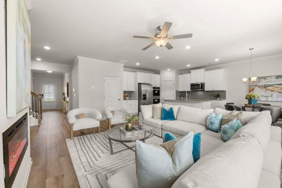 Furnished interior view inside a new home in Kingsmere Estates, Loganville (Image 14).