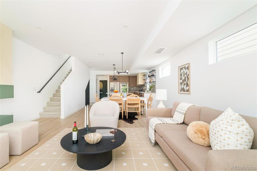 Furnished interior view inside a new home in , Denver (Image 18).