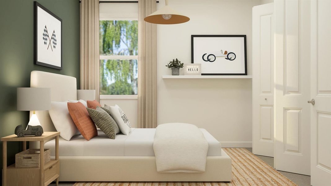 Furnished interior view inside a new home in , The Acreage (Image 20).