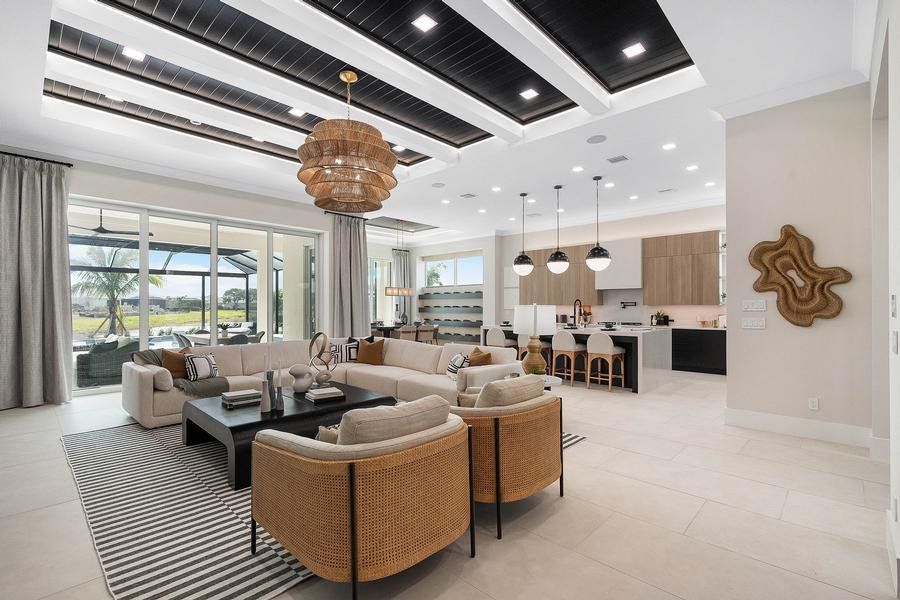 Representative furnished interior of a home built from the Riviera by GHO Homes in The Reserve at Grand Harbor, Vero Beach (Image 37).