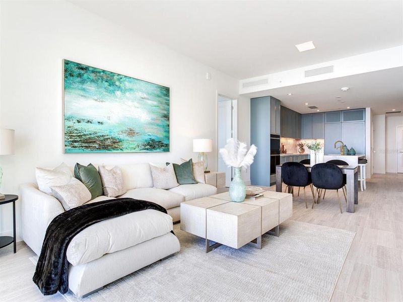 Furnished interior view inside a new home in , Tampa (Image 7).