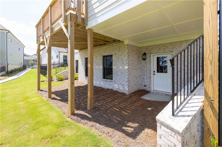Exterior details and patio area of a home in Waterhaven, Cumming (Image 3).