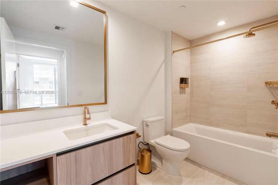 Furnished interior view inside a new home in , Miami (Image 11).