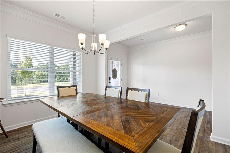 Furnished interior view inside a new home in , Dallas (Image 8).