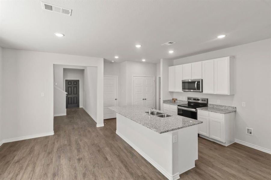 Furnished interior view inside a new home in Retreat at Fossil Creek, Fort Worth (Image 6). Furnished interior view inside a new home in Retreat at Fossil Creek, Fort Worth (Image 6).