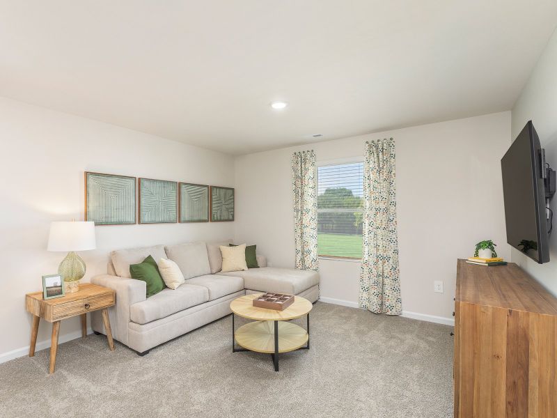 Furnished interior view inside a new home in River Glen, Angier (Image 13).