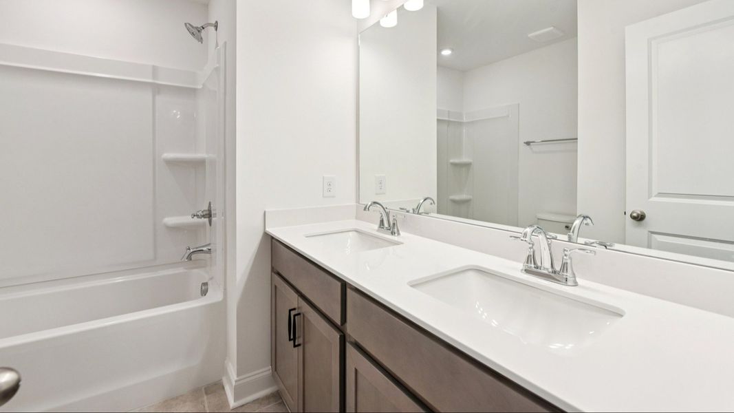 The Rochester Plan by DRB homes in Greenway Overlook, Charlotte NC - Bathroom 2