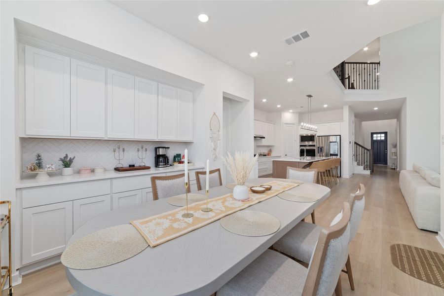 Furnished interior view inside a new home in Elyson, Katy (Image 8).