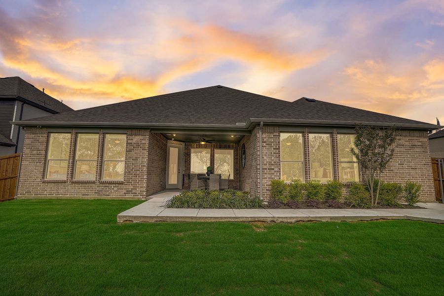 Exterior details and patio area of a home in Cross Creek Meadows, Celina (Image 21).