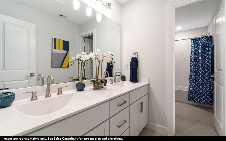 Furnished interior view inside a new home in Green Meadows, Celina (Image 23).