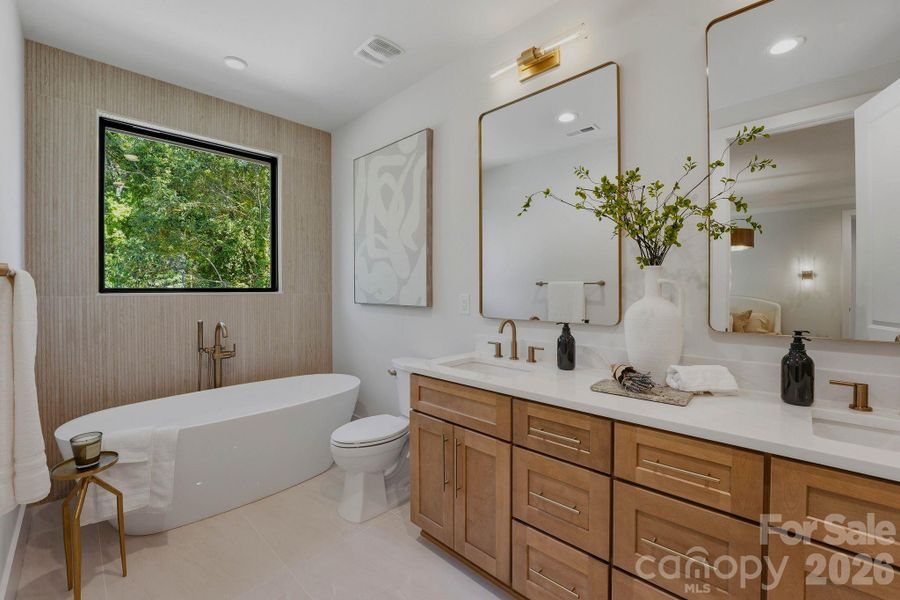 Furnished interior view inside a new home in , Charlotte (Image 39).