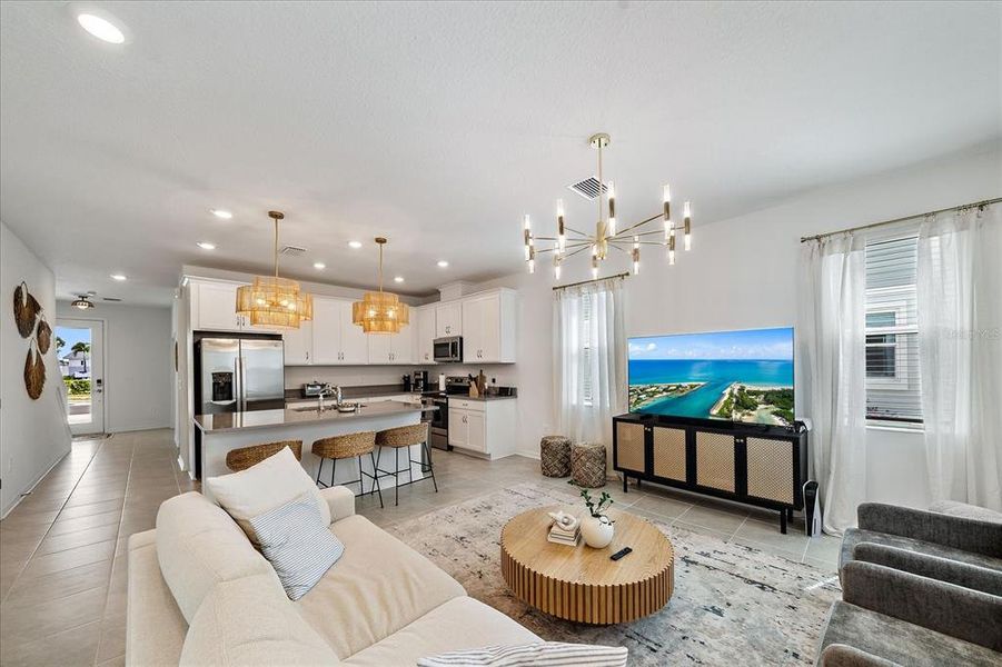 Furnished interior view inside a new home in , Sarasota (Image 20).