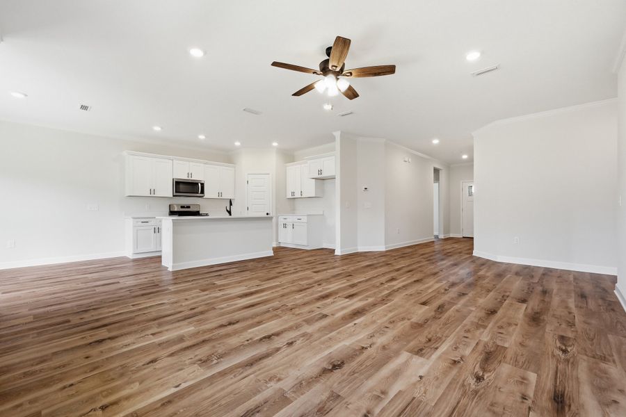 Spacious, unfurnished interior of a new home in McCarthy Estates, Defuniak Springs (Image 32). Spacious, unfurnished interior of a new home in McCarthy Estates, Defuniak Springs (Image 32).