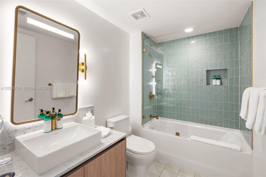 Furnished interior view inside a new home in , Miami (Image 12). Furnished interior view inside a new home in , Miami (Image 12).