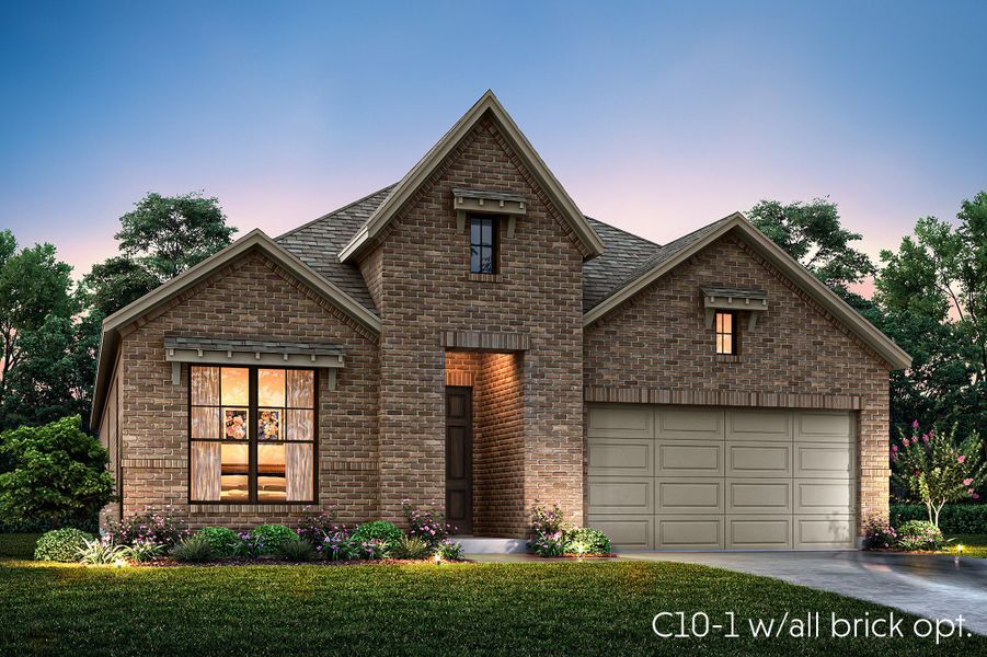 Representative exterior photo of a completed home built from the Sedona by John Houston Homes in BridgeWater - Phase 1, Midlothian, TX (Image 2).