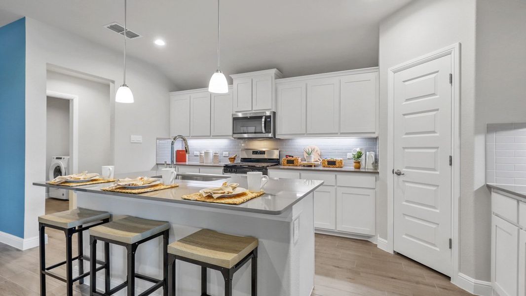 Furnished interior view inside a new home in Sandstone Estates, Granbury (Image 5). Furnished interior view inside a new home in Sandstone Estates, Granbury (Image 5).