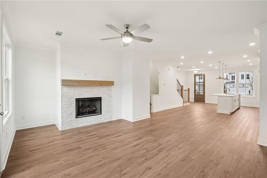 Spacious, unfurnished interior of a new home in Palisades Townhomes, Cumming (Image 19).