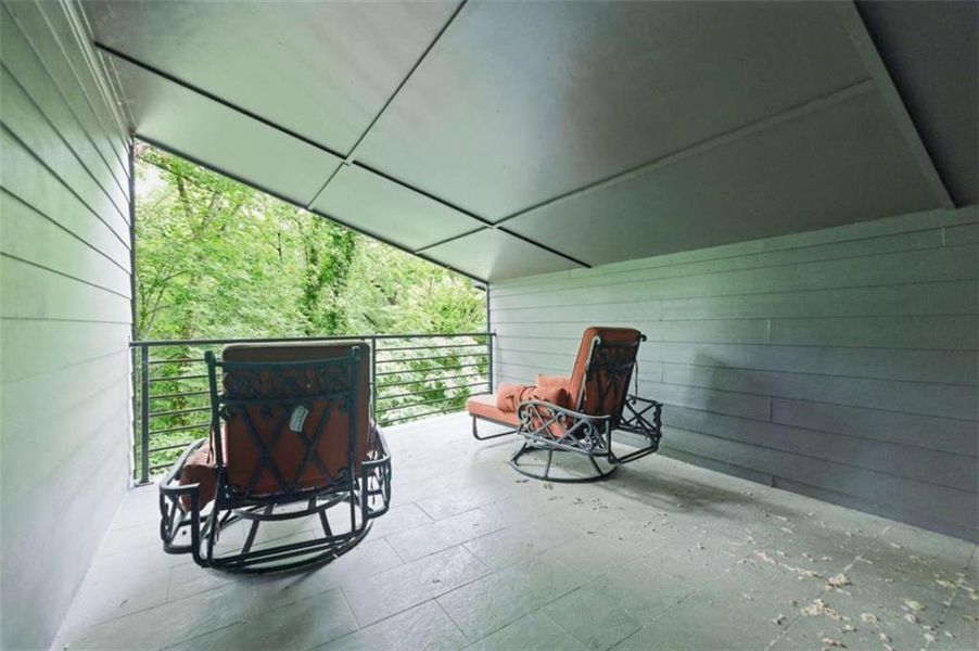 Exterior details and patio area of a home in , Atlanta (Image 30).