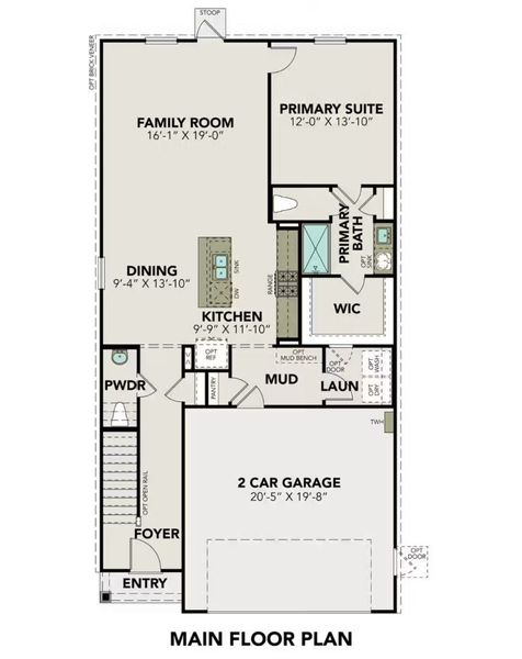 2D floor plan layout of this home in Agave, San Antonio, TX (Image 6).