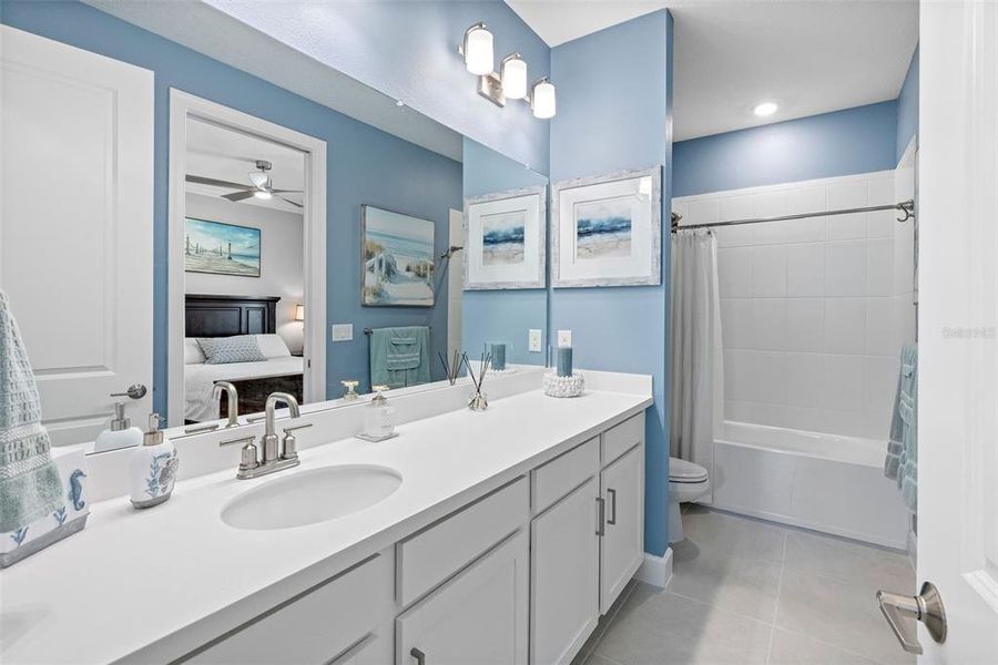 Furnished interior view inside a new home in Esplanade at Wiregrass Ranch, Wesley Chapel (Image 28).