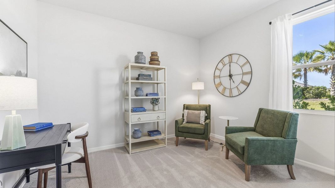 Representative furnished interior of a home built from the Delray by D.R. Horton in Legacy Preserve, Parrish (Image 12).