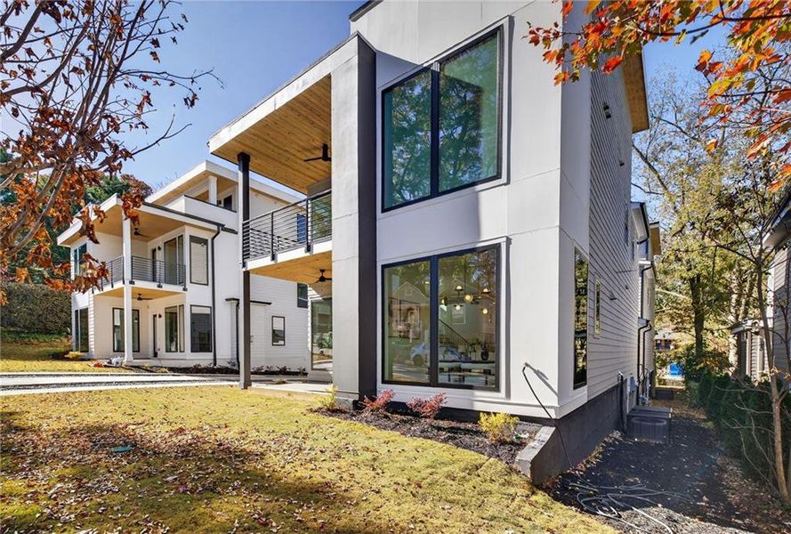 Exterior details and patio area of a home in , Atlanta (Image 3).