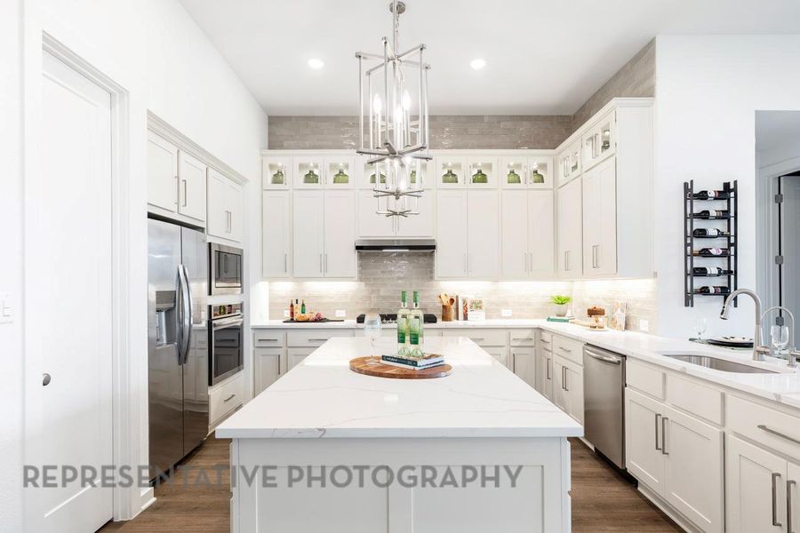 Furnished interior view inside a new home in 6 Creeks at Waterridge: 60ft. lots, Kyle (Image 5).
