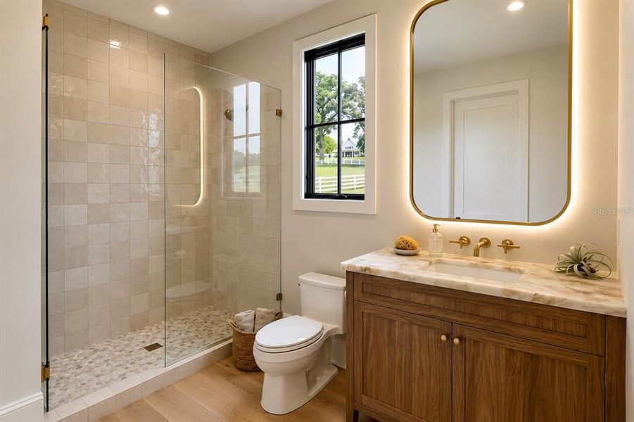 Furnished interior view inside a new home in , Tampa (Image 18).