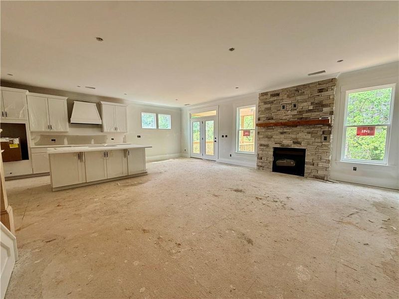 In-progress construction of a new home in Arbor West, Dawsonville, GA (Image 18).