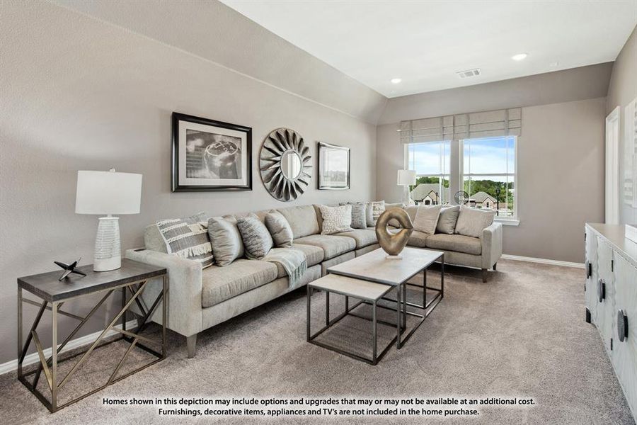 Furnished interior view inside a new home in Mosaic, Celina (Image 10). Furnished interior view inside a new home in Mosaic, Celina (Image 10).