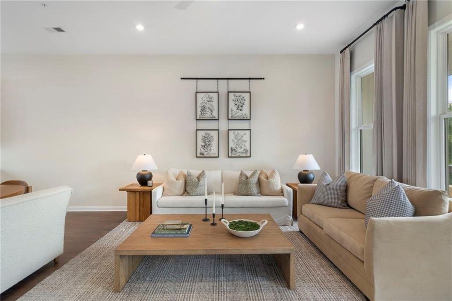 Furnished interior view inside a new home in , Alpharetta (Image 28).
