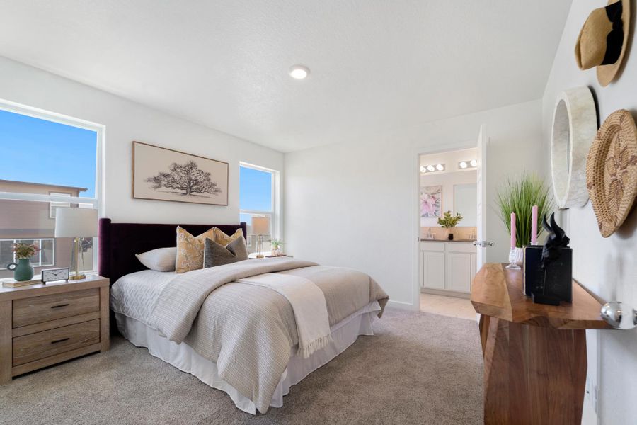 Furnished interior view inside a new home in Union Colony West, Greeley (Image 14).