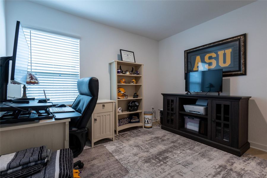 Furnished interior view inside a new home in Pinewood at Grand Texas, New Caney (Image 40).