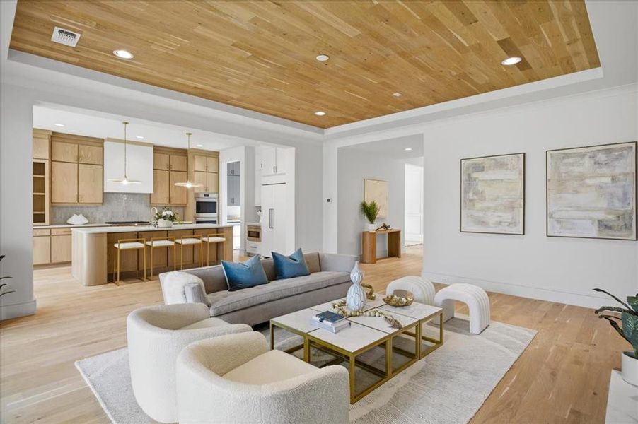 Furnished interior view inside a new home in , Dallas (Image 30).