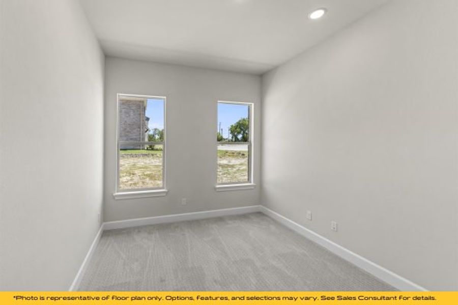 Representative unfurnished interior of a home built from the The Cayman by Stonefield Homes in The Highlands, Rockwall (Image 95).