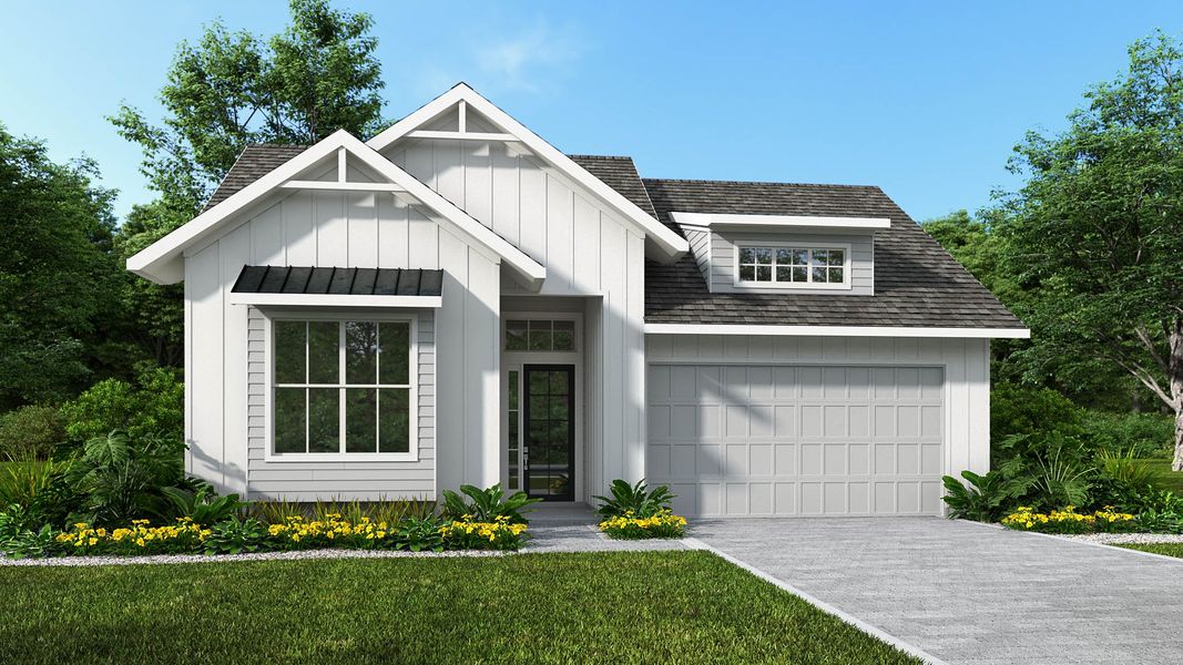 Representative exterior photo of a completed home built from the 2517J by Perry Homes in Hyland Trail, Green Cove Springs, FL (Image 5).