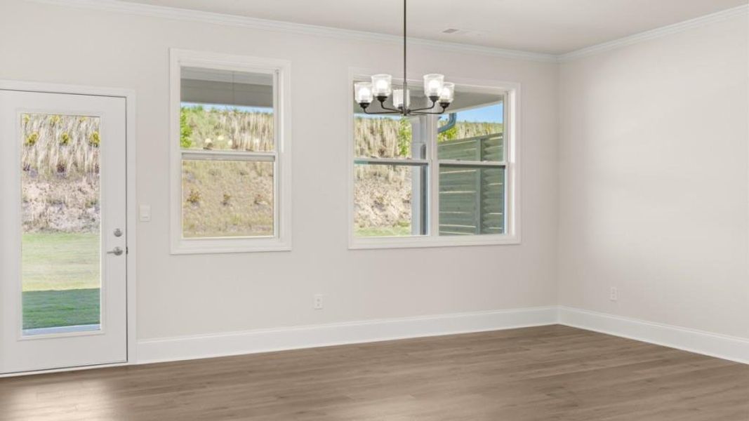 Spacious, unfurnished interior of a new home in Hamptons at Riverwood North, Dallas (Image 20).