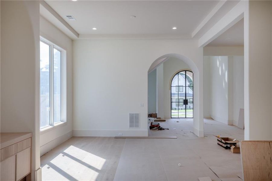 In-progress construction of a new home in , Alpharetta, GA (Image 19).