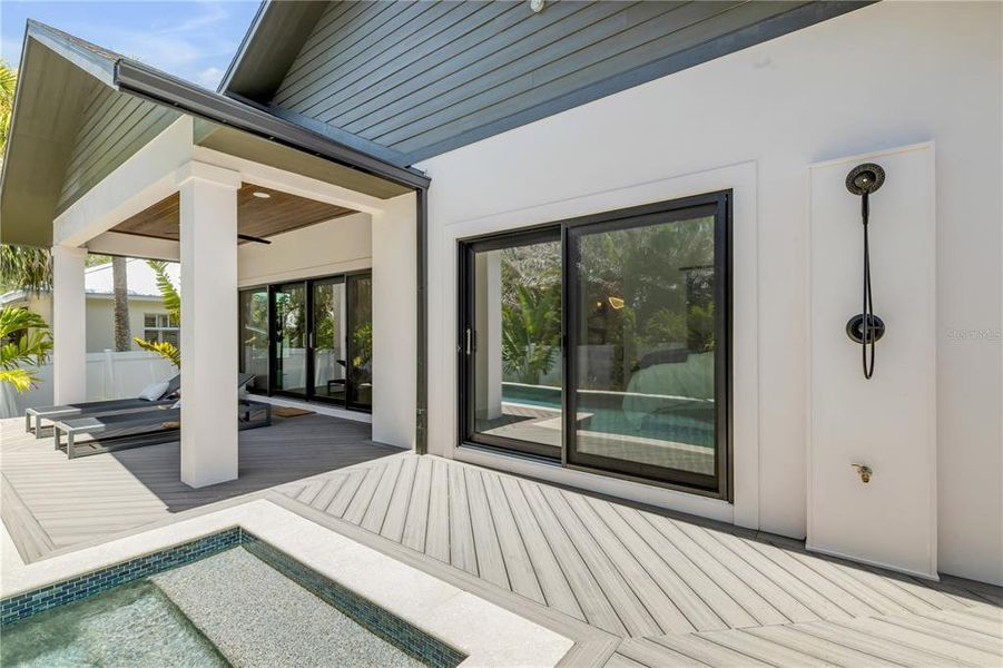 Exterior details and patio area of a home in , New Smyrna Beach (Image 43). Exterior details and patio area of a home in , New Smyrna Beach (Image 43).