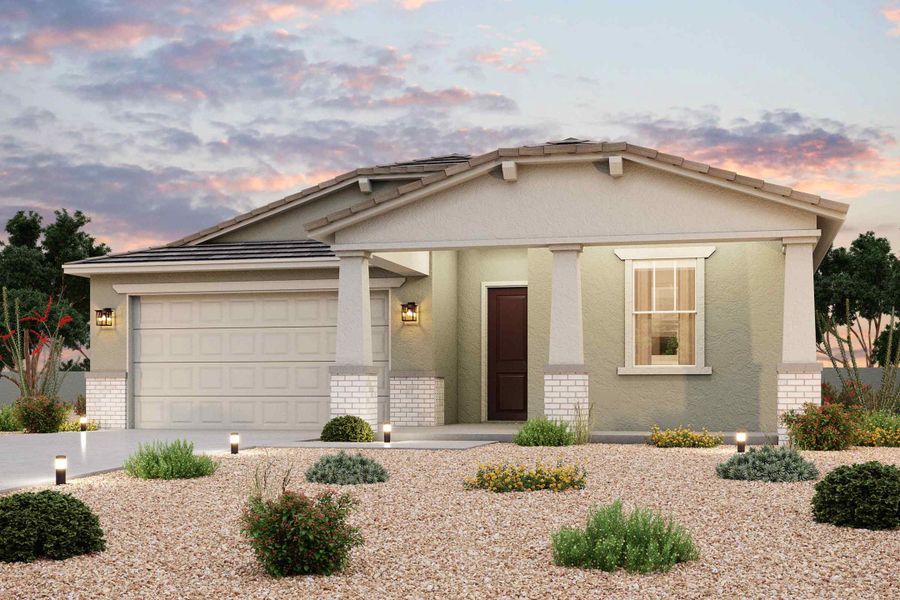 A house with a garage. A house with a garage.