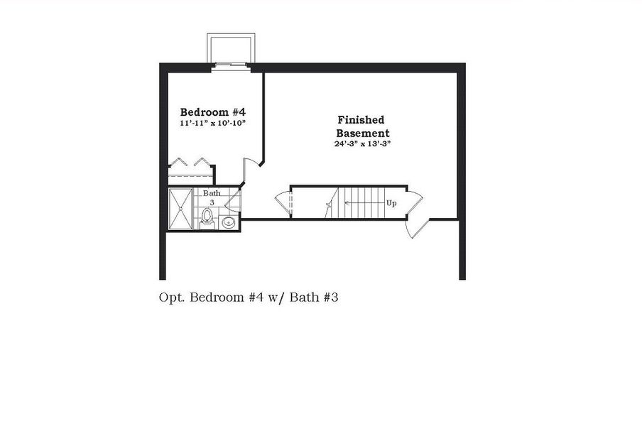 2D floor plan layout for the The Winslow by Norfolk Homes in Valleys, Jackson, MI (Image 34).