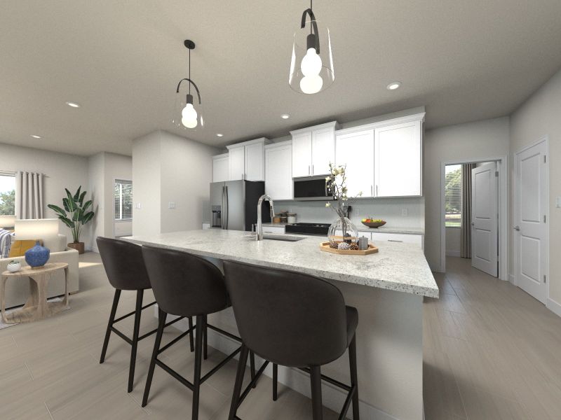 A virtual rendering of the 1480 plan at Summerstone in Tucson, AZ. A virtual rendering of the 1480 plan at Summerstone in Tucson, AZ.