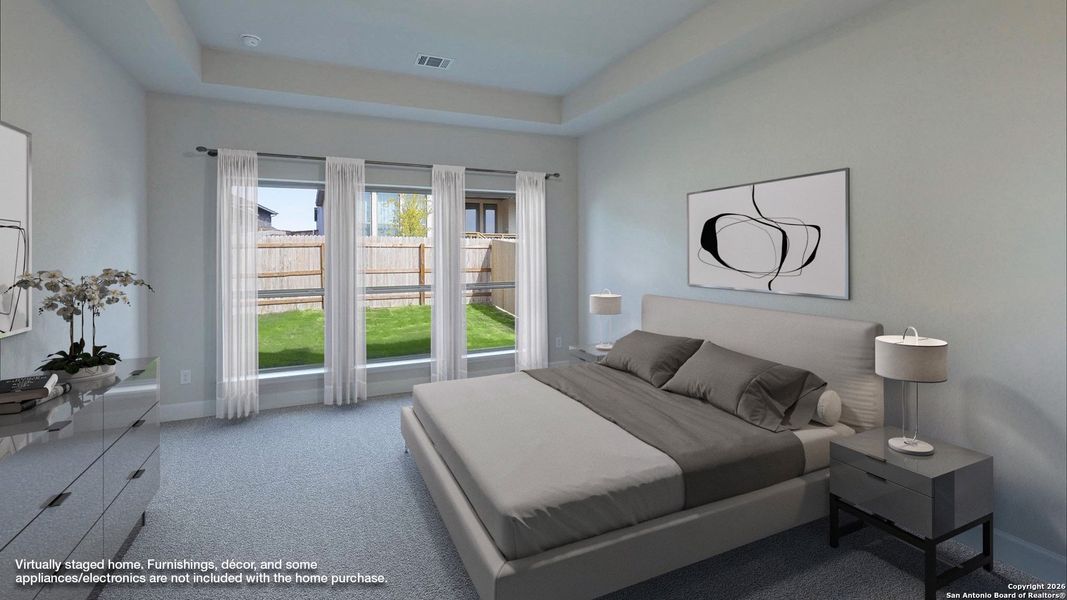 Furnished interior view inside a new home in Ladera 50', San Antonio (Image 9).