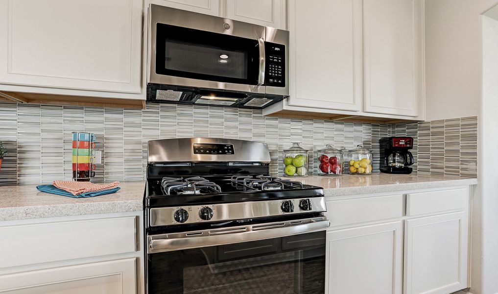 Beautiful backsplash in kitchen