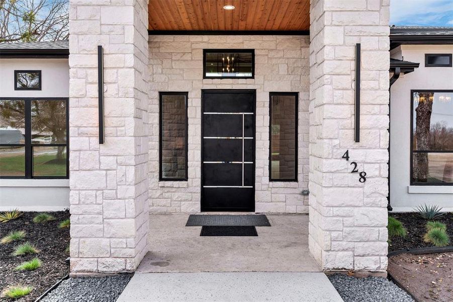 Exterior details and patio area of a home in , Willow Park (Image 23).