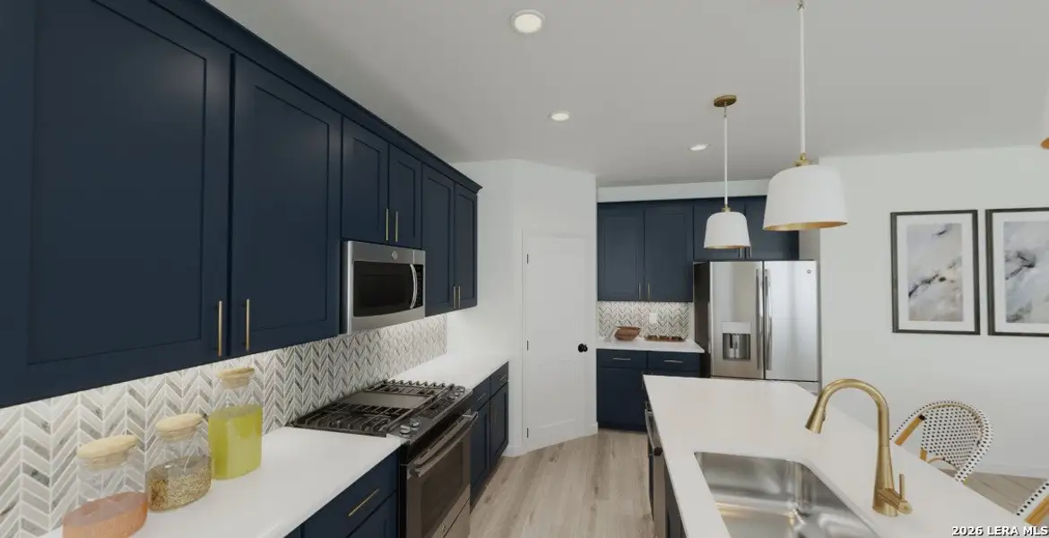 Furnished interior view inside a new home in The Wilder, Adkins (Image 3).